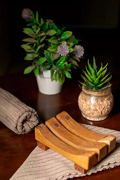Wooden Soap Stand